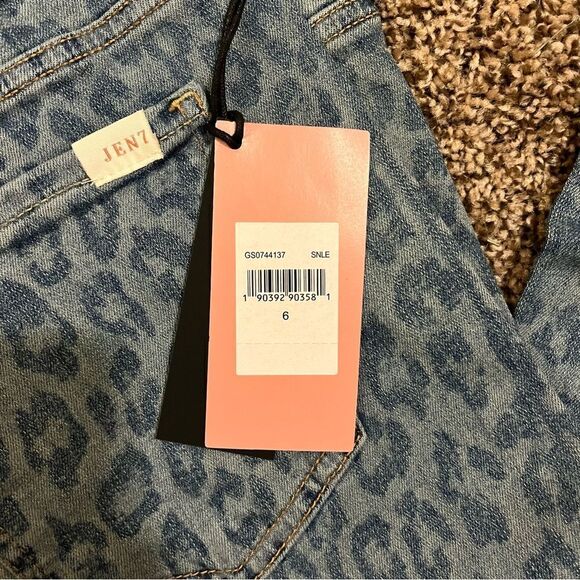 Jen7 by 7 for All Mankind Ankle Skinny - Sunrise Leopard - Picture 10 of 12